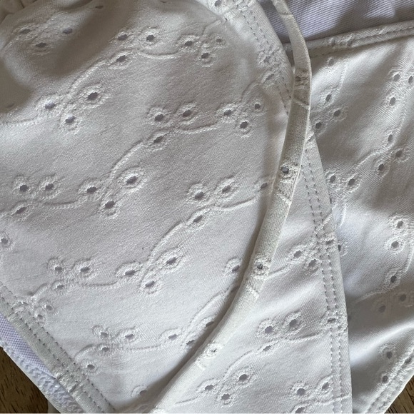 SHEIN White Eyelet Swimwear Bikini NWOT - Picture 6 of 6